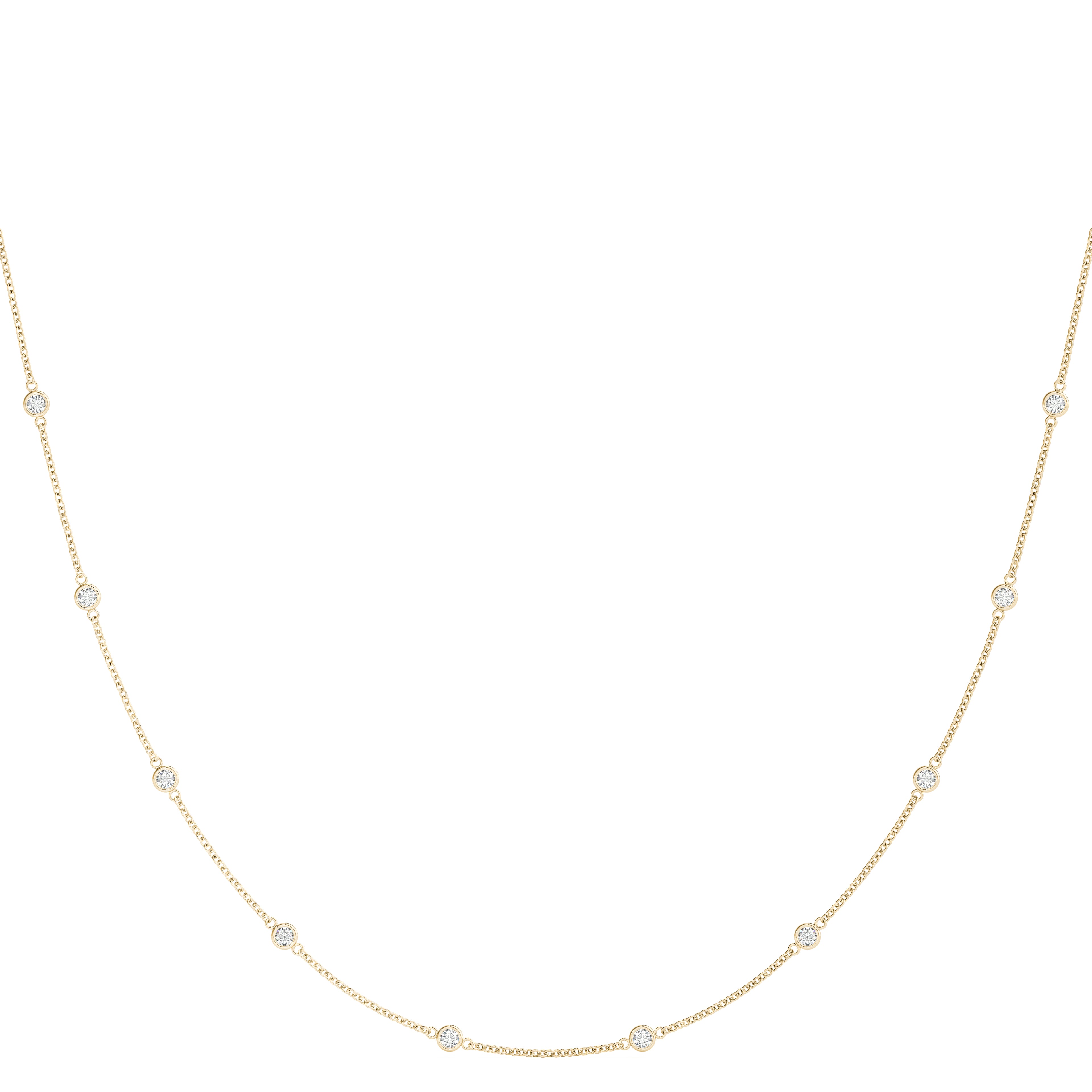 .040 (1.4mm) DIA STATION NECKLACE - Image 6