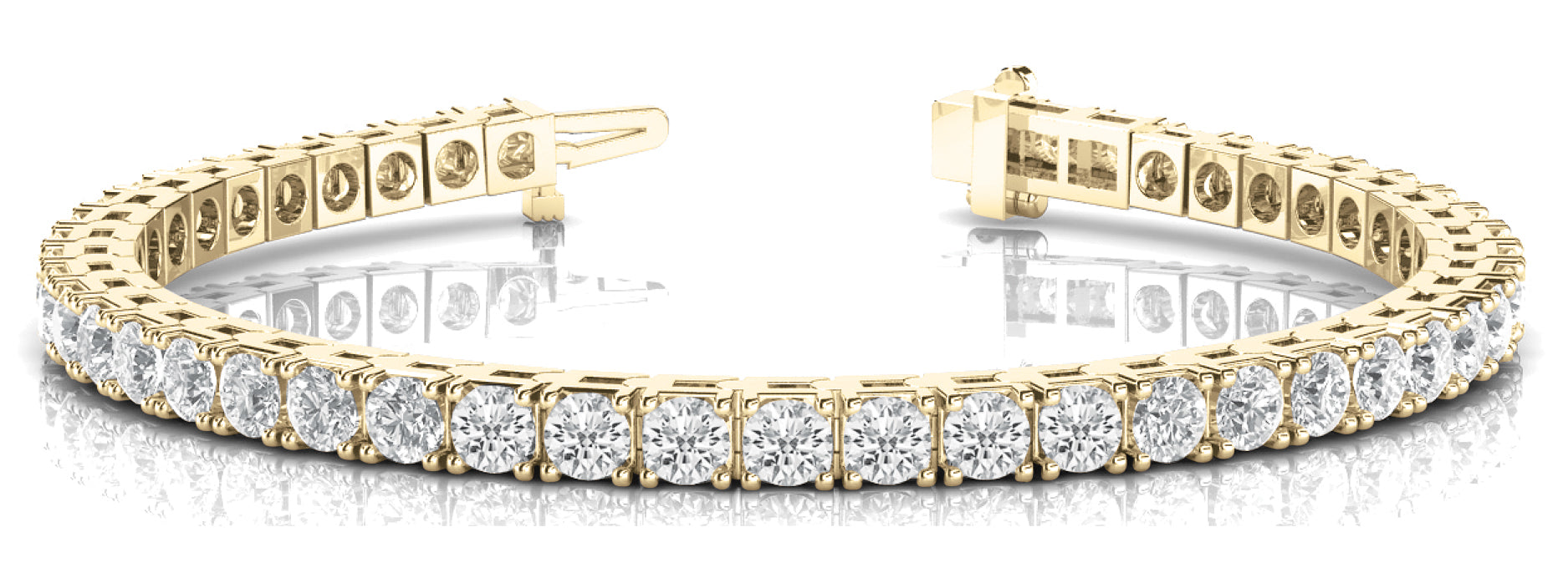 Bracelet In Line Prong Set - Image 4