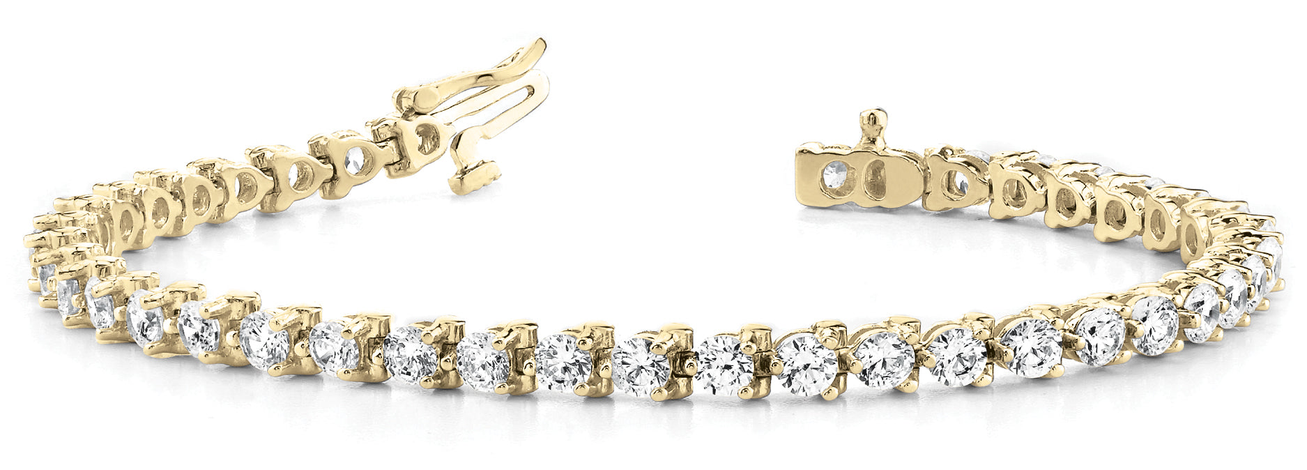 Bracelet In Line Prong Set - Image 4