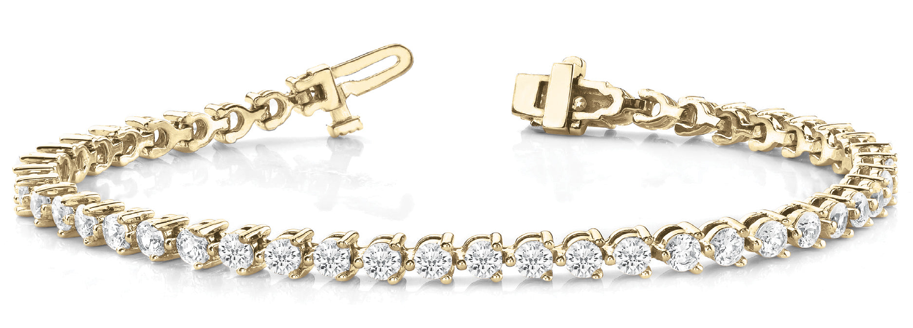 Bracelet In Line  Prong Set - Image 3