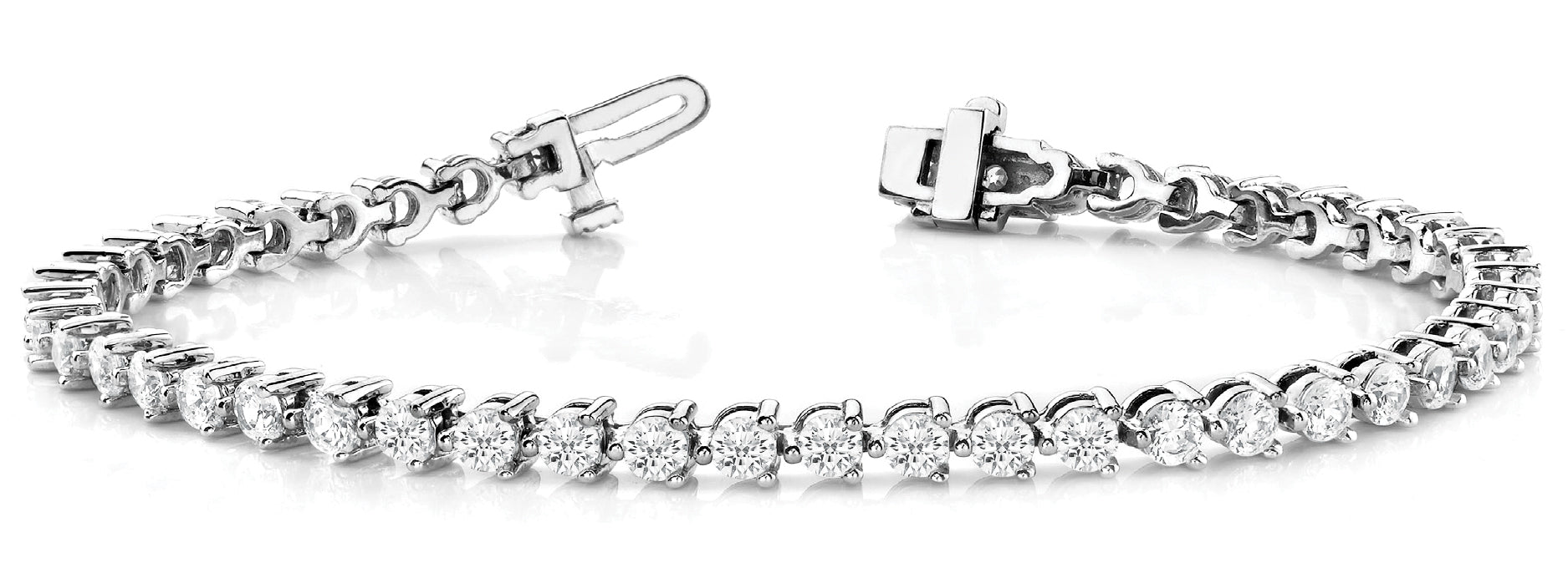Bracelet In Line  Prong Set - Image 2