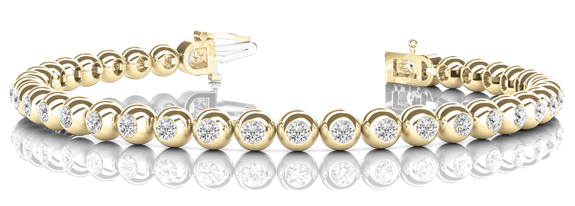 Bracelet In Line Bezel Set - Image 4