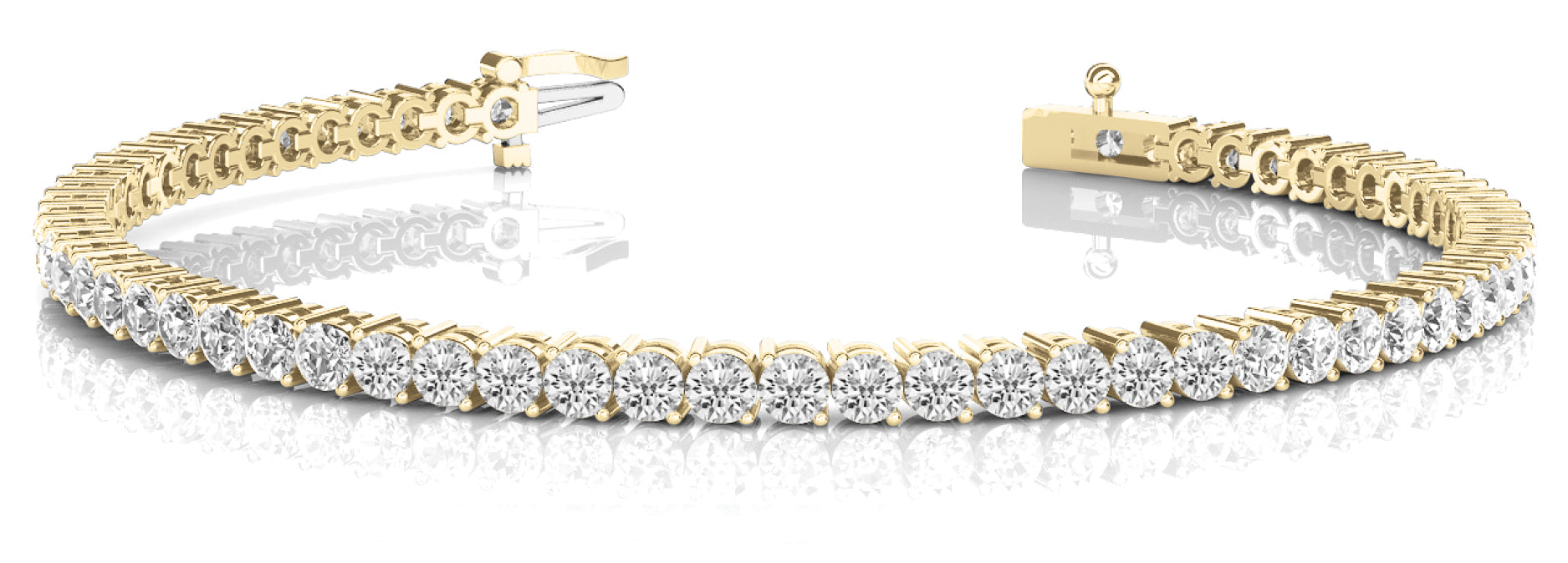 Bracelet In Line Prong Set - Image 4