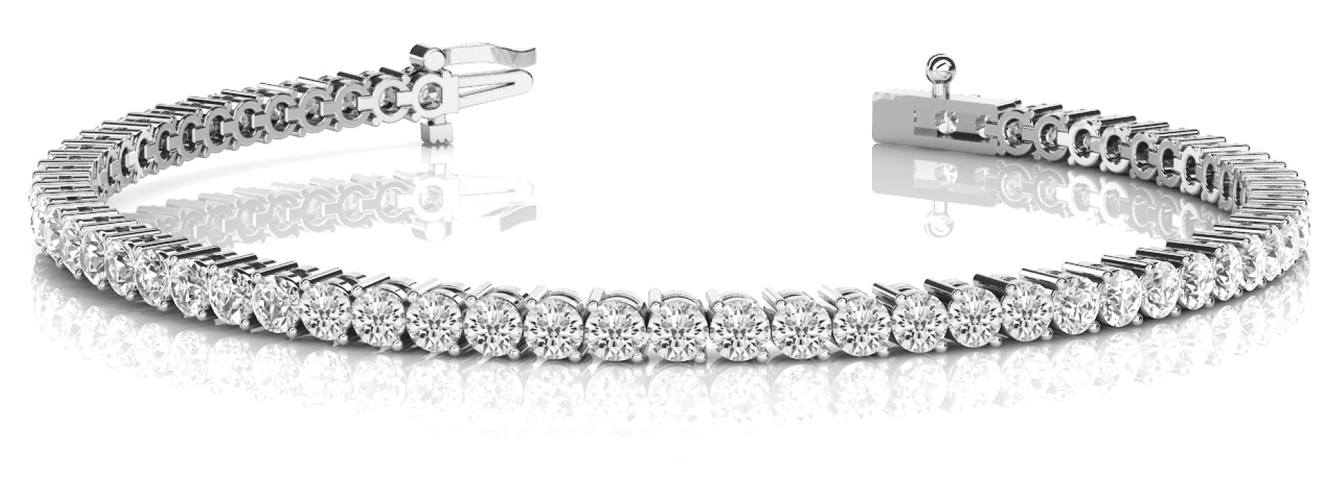 Bracelet In Line Prong Set - Image 2