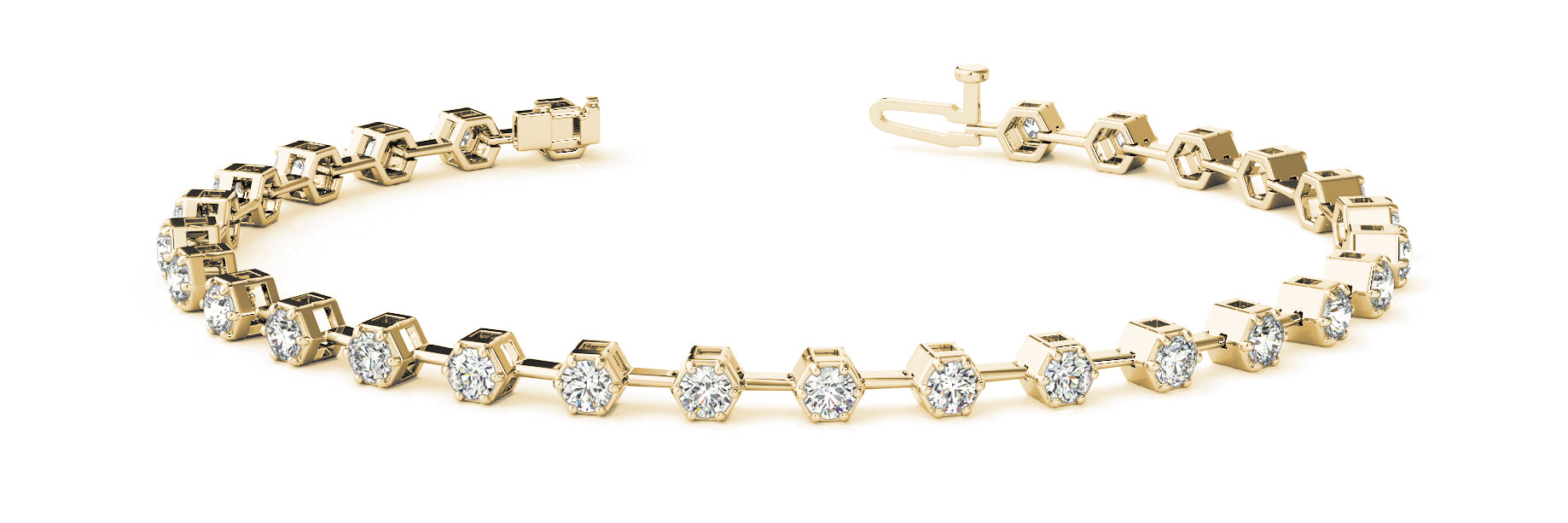 Bracelet In Line Prong Set - Image 4