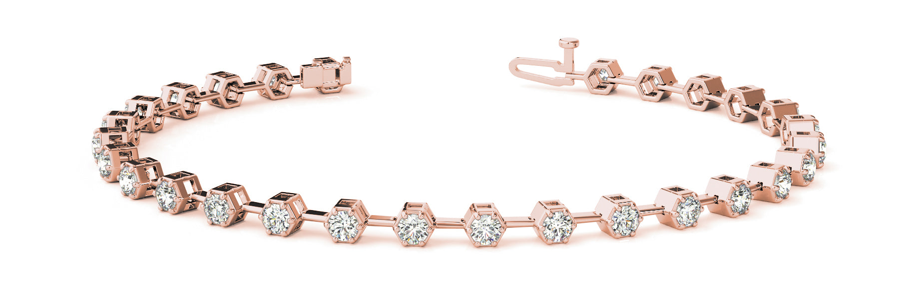 Bracelet In Line Prong Set - Image 3