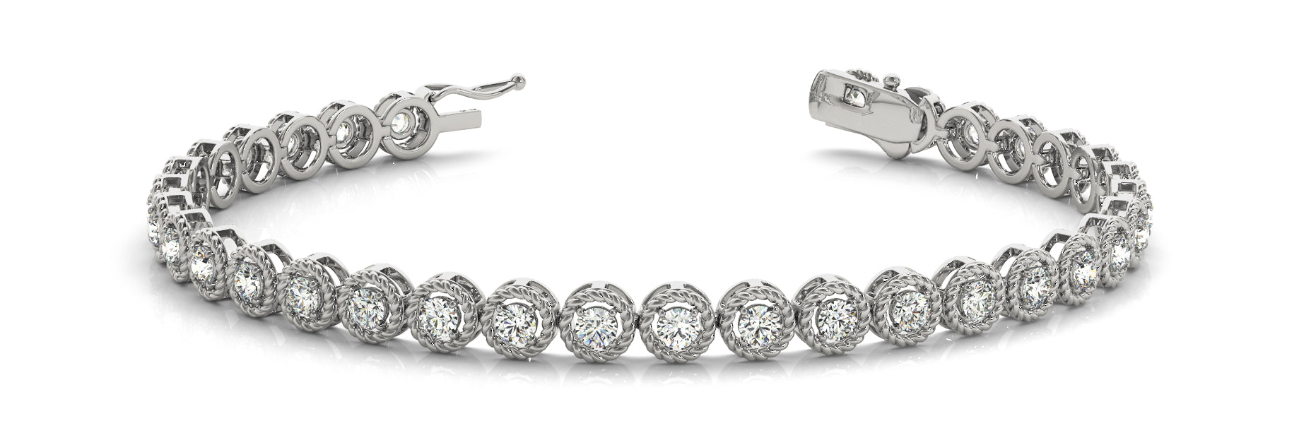 Bracelet In Line Prong Set - Image 2