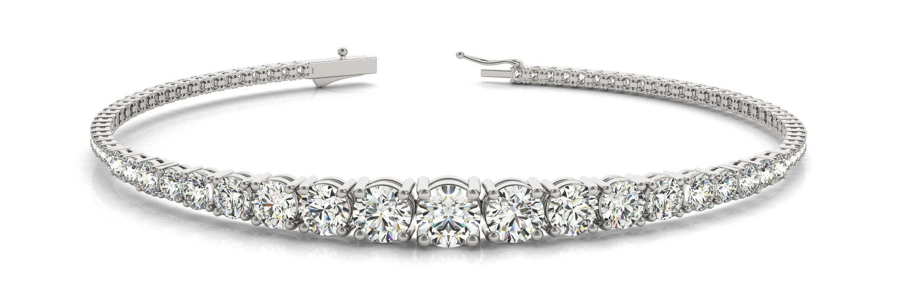 Bracelet In Line Prong Set - Image 2