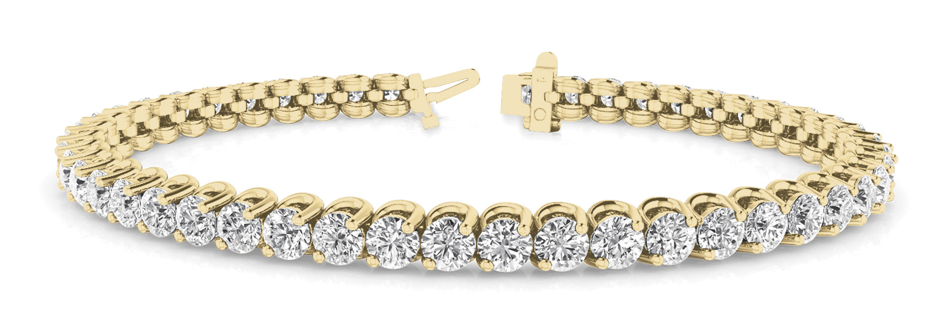 2 PRONG INLINE WIRE TENNIS BRACELET - Image 4