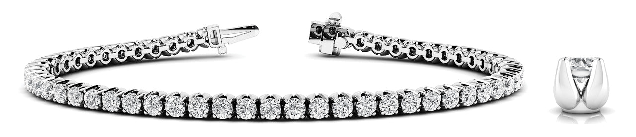 4 PRONG INLINE BRACELET - Image 2
