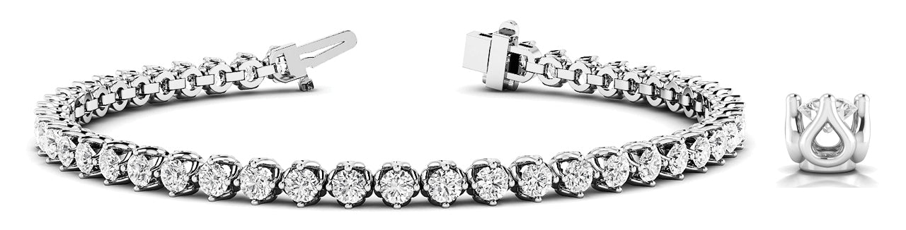 4 PRONG INLINE BRACELET - Image 2
