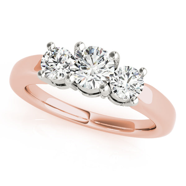 ENGAGEMENT RINGS 3 STONE ROUND - Image 3