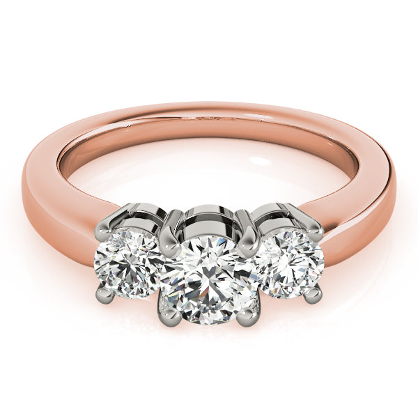 ENGAGEMENT RINGS 3 STONE ROUND - Image 4