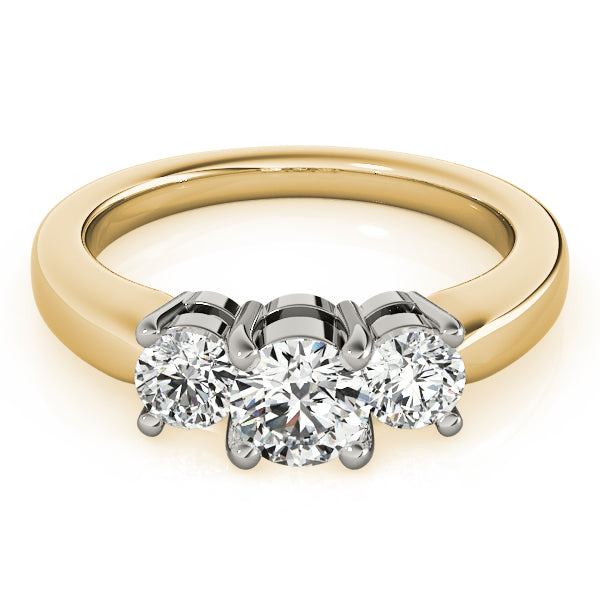 ENGAGEMENT RINGS 3 STONE ROUND - Image 9