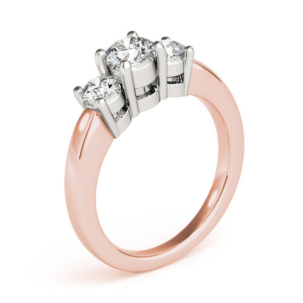 ENGAGEMENT RINGS 3 STONE ROUND - Image 10