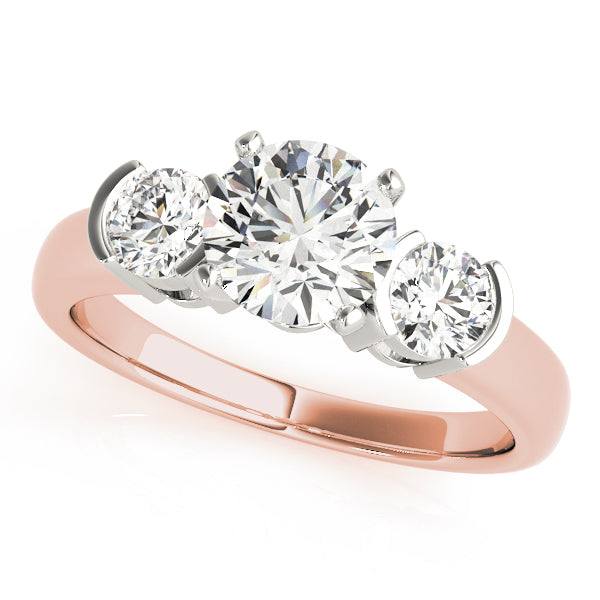 ENGAGEMENT RINGS 3 STONE ROUND - Image 4