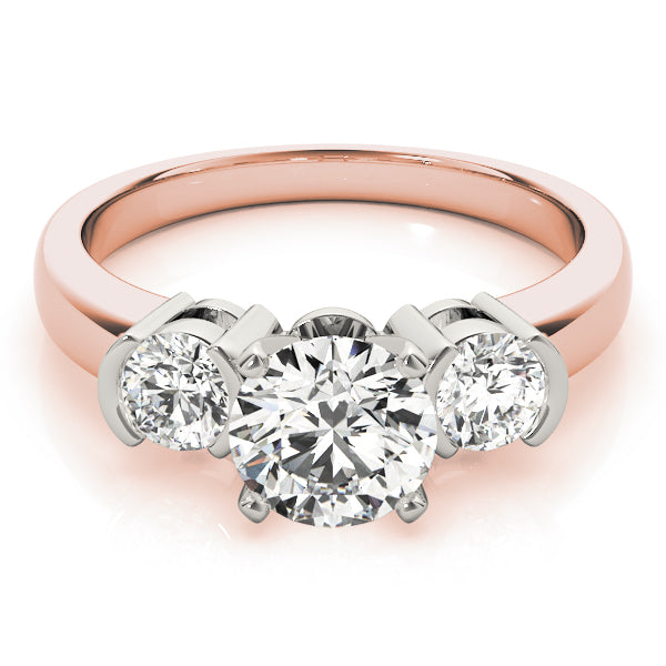 ENGAGEMENT RINGS 3 STONE ROUND - Image 9