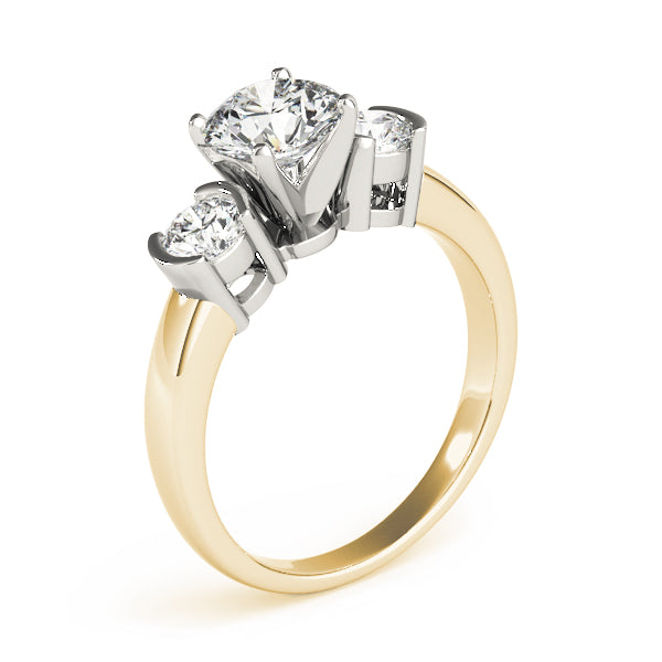 ENGAGEMENT RINGS 3 STONE ROUND - Image 3