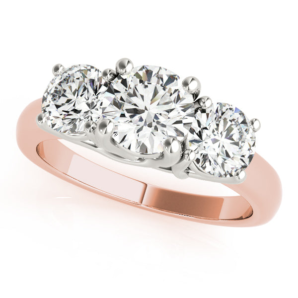 ENGAGEMENT RINGS 3 STONE ROUND - Image 8