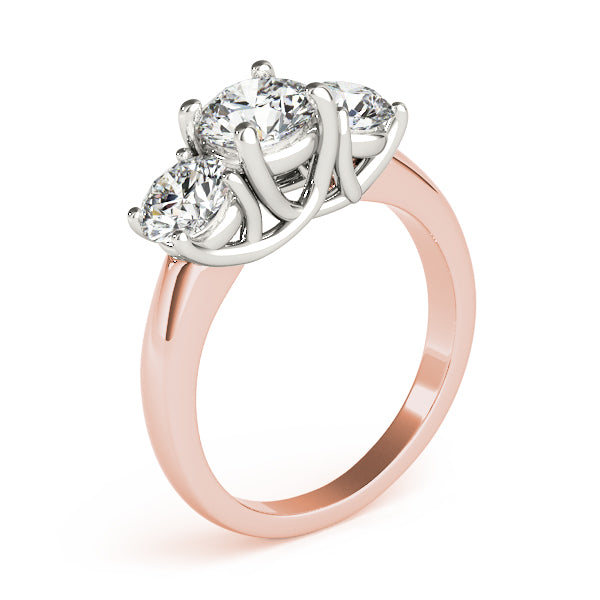 ENGAGEMENT RINGS 3 STONE ROUND - Image 7