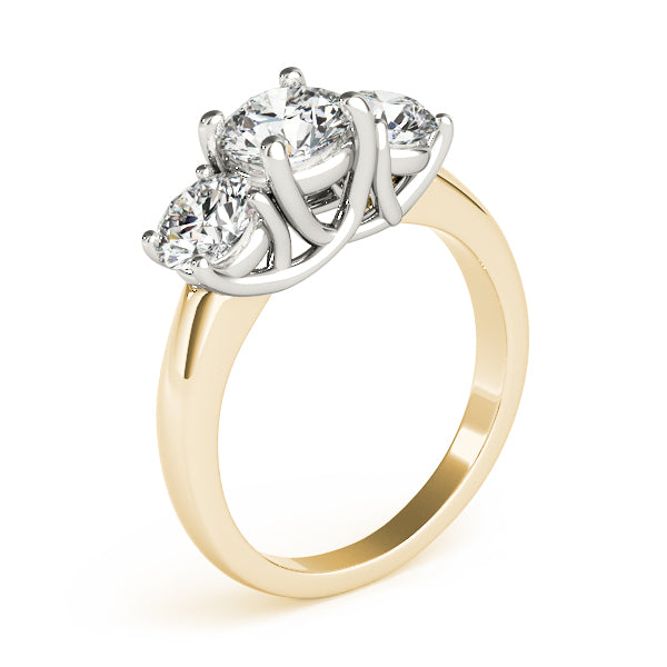 ENGAGEMENT RINGS 3 STONE ROUND - Image 4