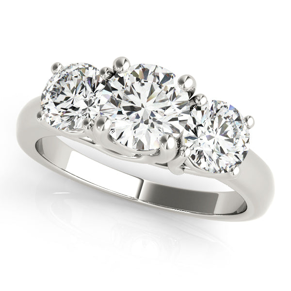 ENGAGEMENT RINGS 3 STONE ROUND - Image 2