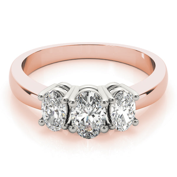 ENGAGEMENT RINGS 3 STONE OVAL - Image 5
