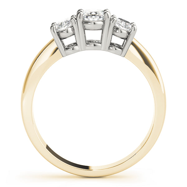 ENGAGEMENT RINGS 3 STONE OVAL - Image 3