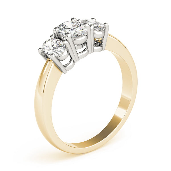 ENGAGEMENT RINGS 3 STONE OVAL - Image 4