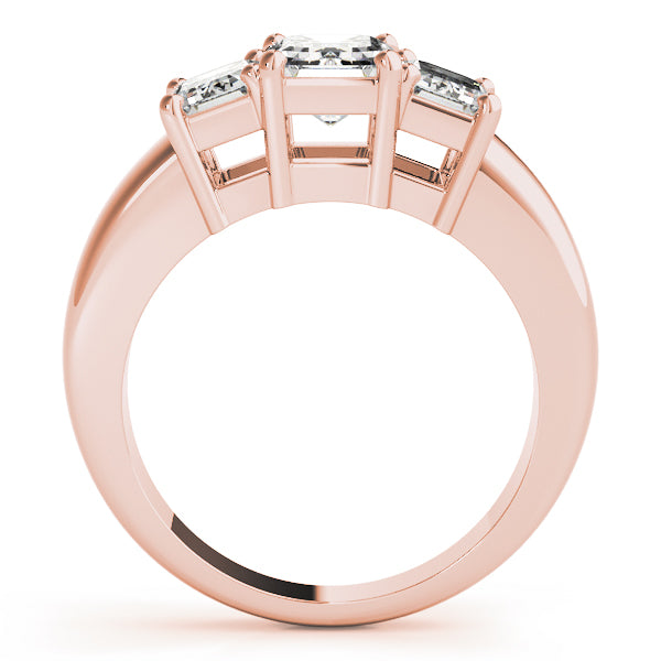 ENGAGEMENT RINGS 3 STONE EMERALD - Image 9