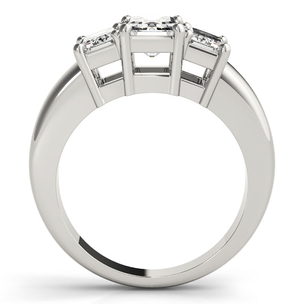 ENGAGEMENT RINGS 3 STONE EMERALD - Image 4