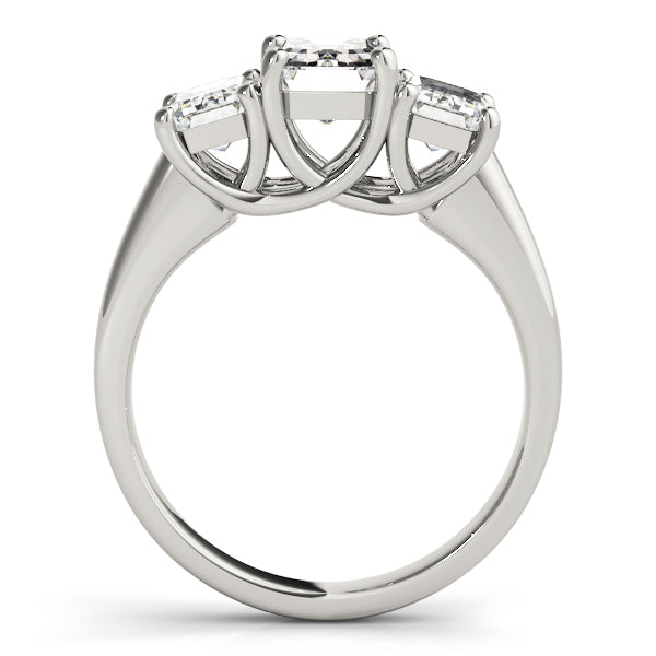 ENGAGEMENT RINGS 3 STONE EMERALD - Image 3