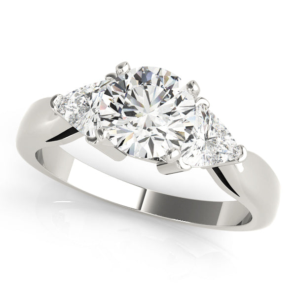 ENGAGEMENT RINGS 3 STONE TRILLION - Image 2
