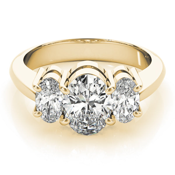 ENGAGEMENT RINGS 3 STONE OVAL - Image 6