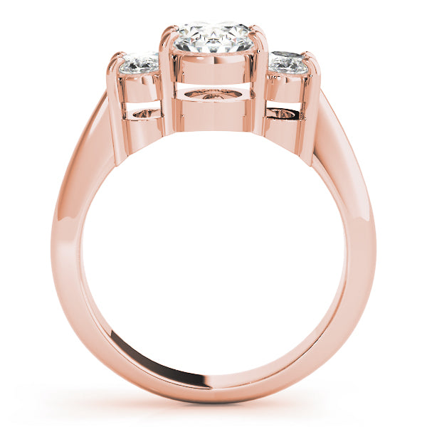 ENGAGEMENT RINGS 3 STONE OVAL - Image 5