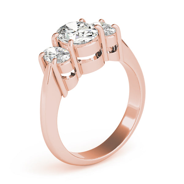 ENGAGEMENT RINGS 3 STONE OVAL - Image 3