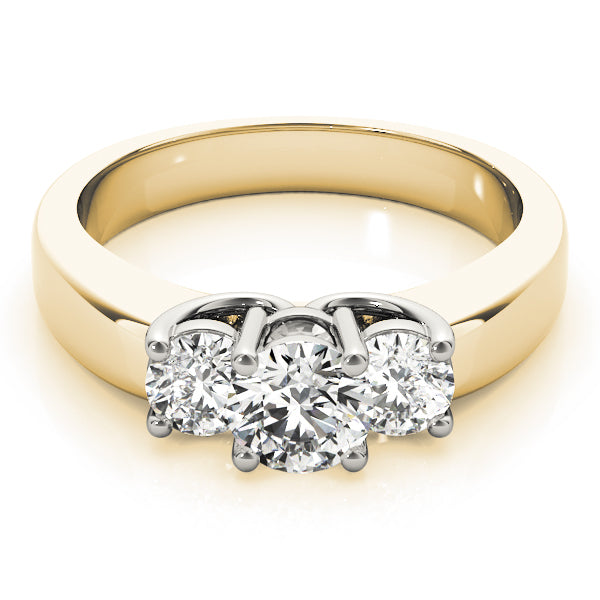 ENGAGEMENT RINGS 3 STONE ROUND - Image 3