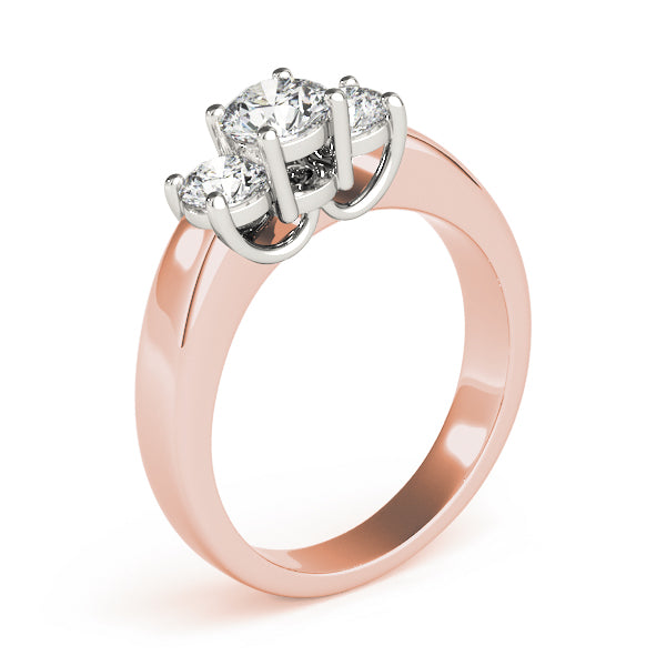 ENGAGEMENT RINGS 3 STONE ROUND - Image 5