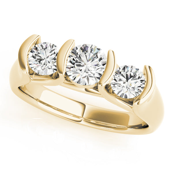 ENGAGEMENT RINGS 3 STONE ROUND - Image 5