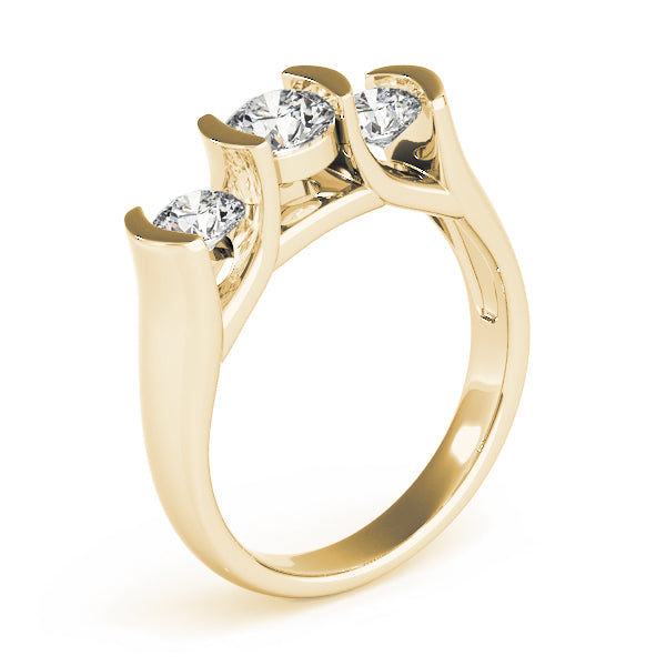 ENGAGEMENT RINGS 3 STONE ROUND - Image 9