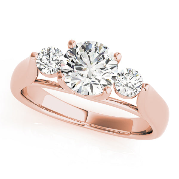 ENGAGEMENT RINGS 3 STONE ROUND - Image 3