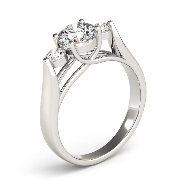 ENGAGEMENT RINGS 3 STONE ROUND - Image 5
