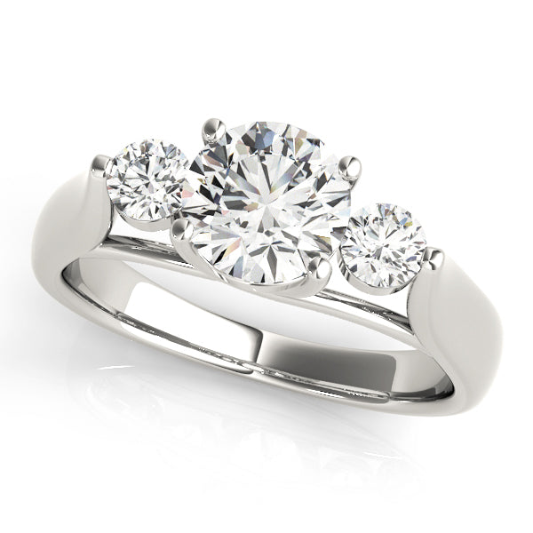 ENGAGEMENT RINGS 3 STONE ROUND - Image 2
