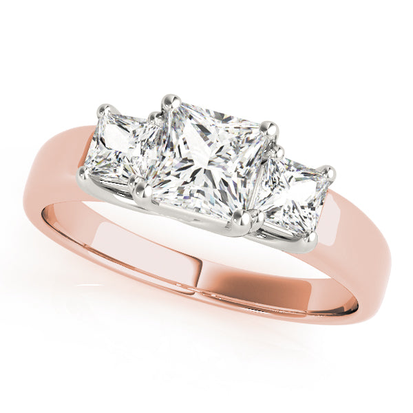 ENGAGEMENT RINGS 3 STONE PRINCESS - Image 9