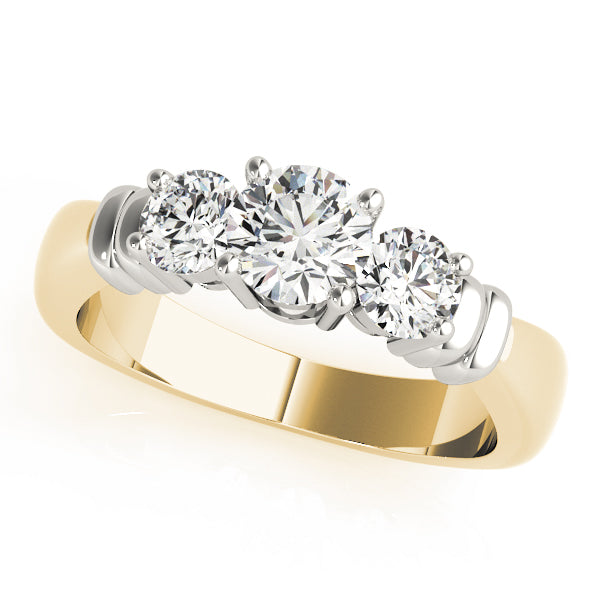 ENGAGEMENT RINGS 3 STONE ROUND - Image 6