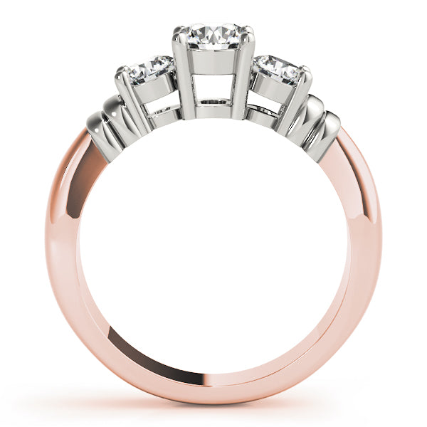 ENGAGEMENT RINGS 3 STONE ROUND - Image 3