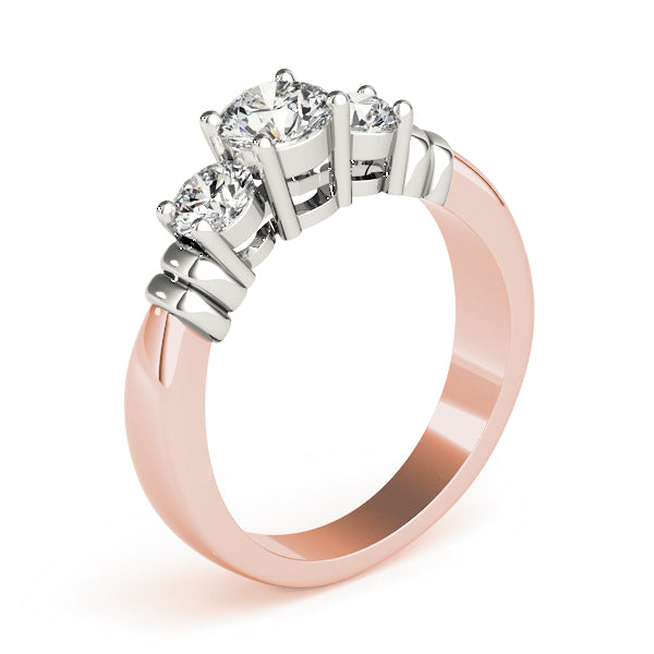 ENGAGEMENT RINGS 3 STONE ROUND - Image 7