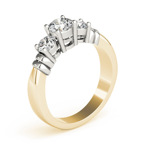 ENGAGEMENT RINGS 3 STONE ROUND - Image 5