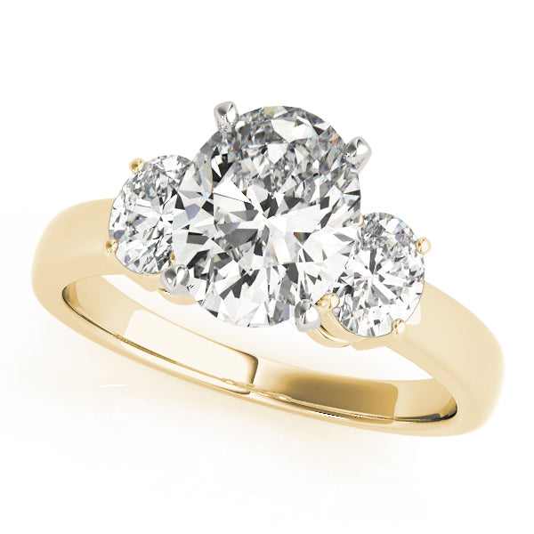 ENGAGEMENT RINGS 3 STONE OVAL - Image 6