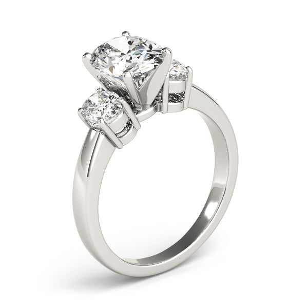 ENGAGEMENT RINGS 3 STONE OVAL - Image 5